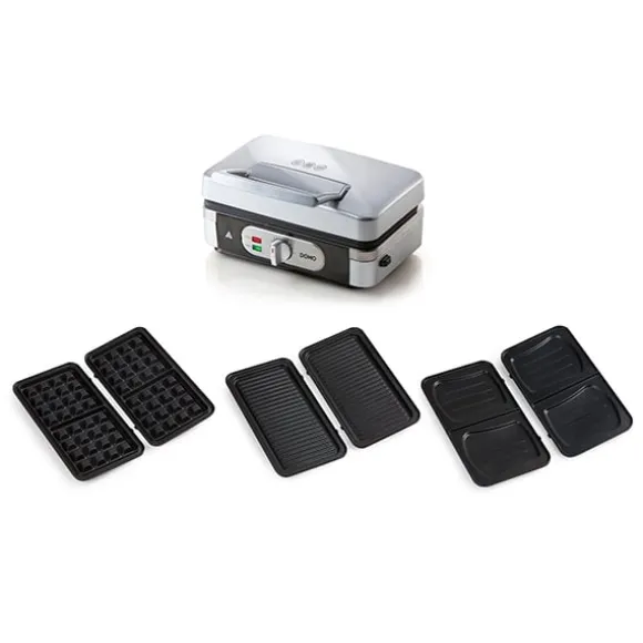 Appareil 3 en 1 grill, gaufrier et croque-monsieur 30 cm 1000 W DO9136C Domo