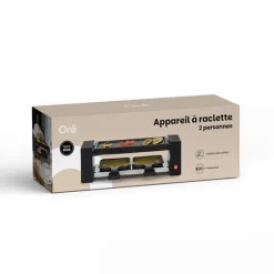 Appareil à raclette 2 personnes noir ON1010N 400 W Onli