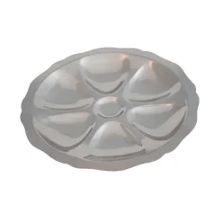 Assiette à huîtres inox Roger Orfèvre