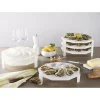 6 assiettes à huîtres empilables 9 huîtres + 1 citron Roger Orfèvre