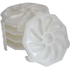 6 assiettes à huîtres empilables 9 huîtres + 1 citron Roger Orfèvre
