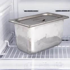 Bac gastro avec couvercle en inox et support bambou Mathon