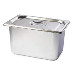 Bac gastro avec couvercle en inox et support bambou Mathon
