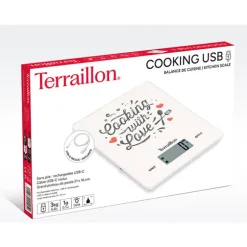 Balance de cuisine rechargeable 3 kg LCD Terraillon