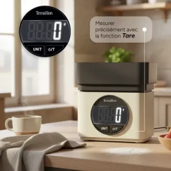 Balance électronique BA22 mythique crème 5 kg Terraillon