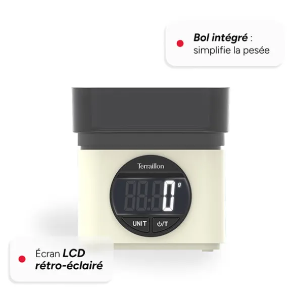 Balance électronique BA22 mythique crème 5 kg Terraillon