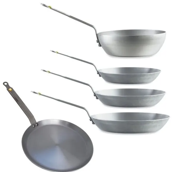 Batterie de cuisine 5 pièces acier Minéral B De Buyer