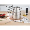 Batterie de cuisine 7 pièces tout inox Excell’Inox Mathon