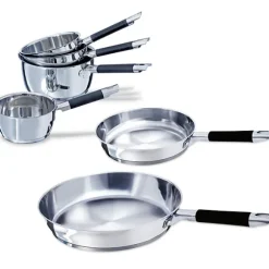 Batterie de cuisine 6 pièces tout inox Rapid Cook Mathon