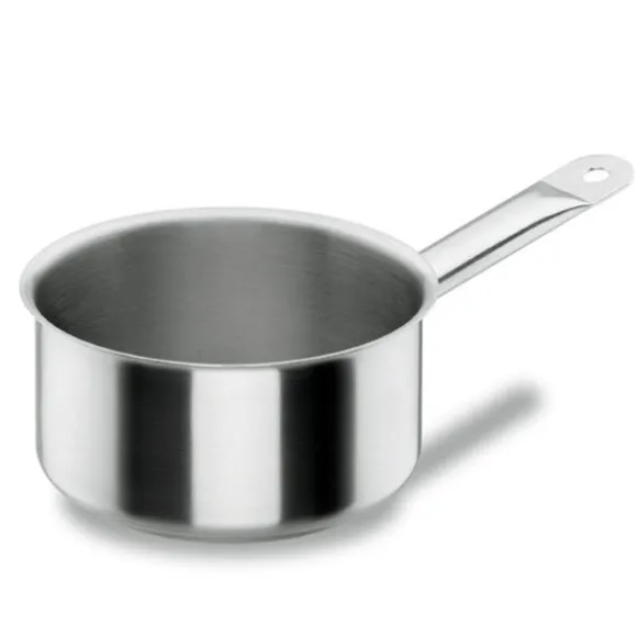 Batterie de cuisine tout inox : 3 casseroles, 2 poêles et 1 marmite Chef Classic Lacor
