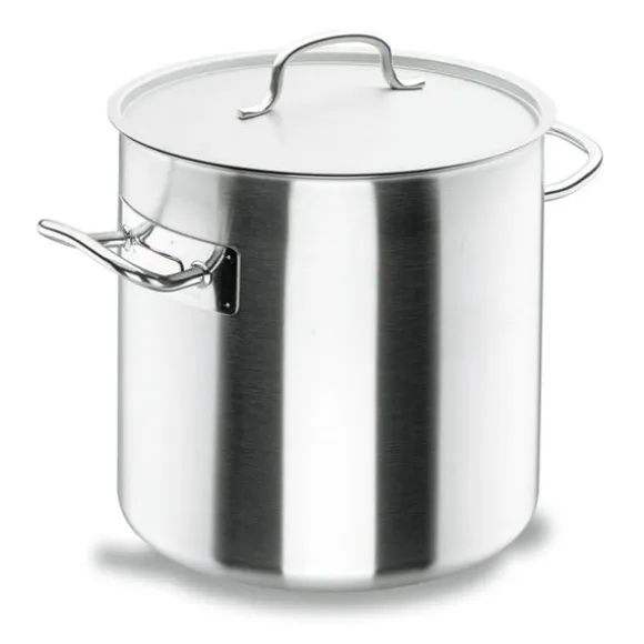Batterie de cuisine tout inox : 3 casseroles, 2 poêles et 1 marmite Chef Classic Lacor