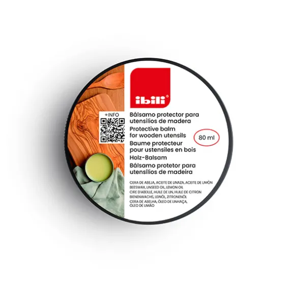 Baume protecteur pour ustensiles en bois 80 ml Ibili