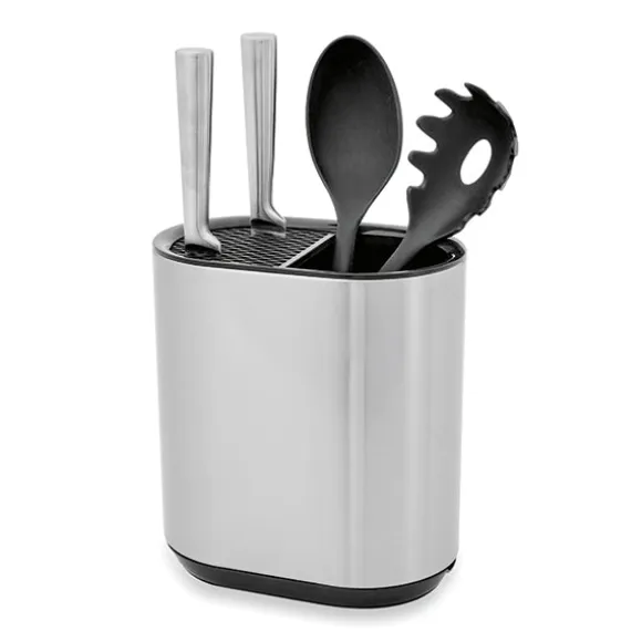 Bloc couteaux porte-ustensiles en inox Mathon