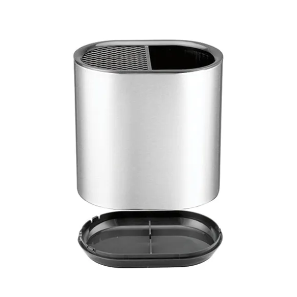 Bloc couteaux porte-ustensiles en inox Mathon