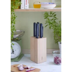 Bloc pour 5 couteaux en hêtre Opinel