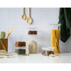 Boite carrée en verre 500ml Pebbly