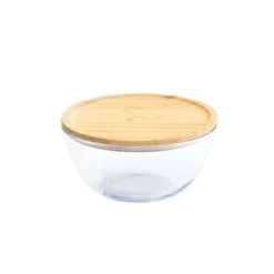 Bol à mixer rond couvercle bambou 1.6L Pebbly