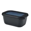 Bol multifonction rectangulaire Cirqula 750 ml Nordic Black Mepal