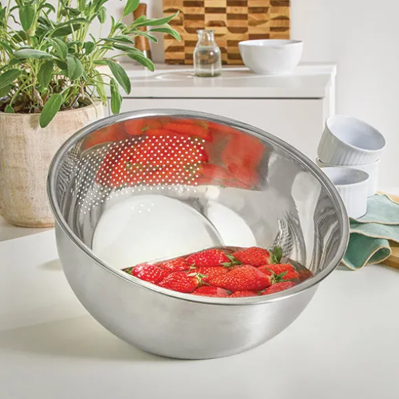 Bol-passoire inox 2 en 1 24 cm Mathon