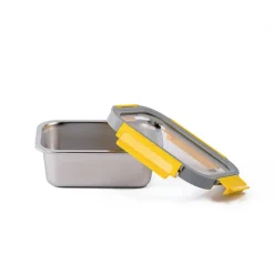 Boîte de conservation en inox rectangulaire 800 ml compatible micro-ondes Pika