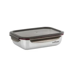 Boîte de conservation rectangulaire en inox 1900 ml compatible micro-ondes Cuitisan