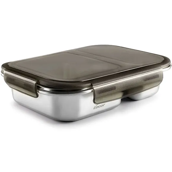 Boîte inox avec 2 compartiments Lacor