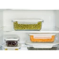 Boîte rectangulaire en verre 1,5 L Pebbly