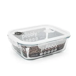Boîte rectangulaire en verre 2,25 L Pebbly