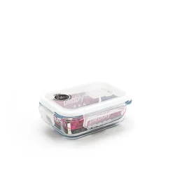 Boîte rectangulaire en verre 400 ml Pebbly