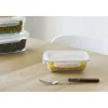 Boîte rectangulaire en verre 650 ml Pebbly