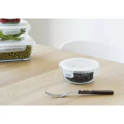 Boîte ronde en verre 400ml Pebbly