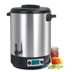 Bouilleur à bocaux inox 45 litres automatique 2500 W KCPST45XXL Kitchen Chef Professional