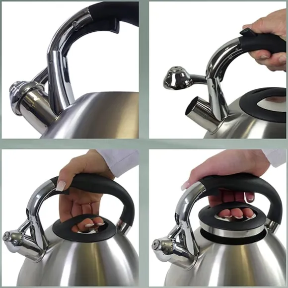 Bouilloire en inox 3 L Varus gris Kela