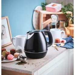 Bouilloire inox à température réglable 1,2 L noire Simeo