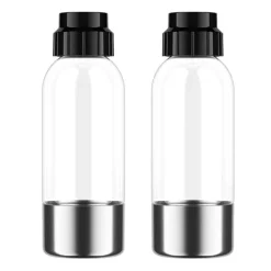 2 bouteilles 0,5 L pour machine à gazéifier Aquabella Naturamix