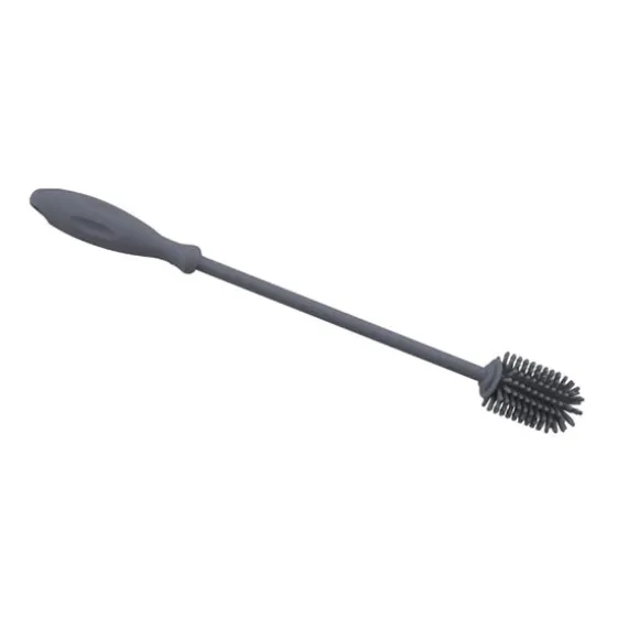 Brosse de nettoyage en silicone grise pour bouteilles 31 cm Dotz