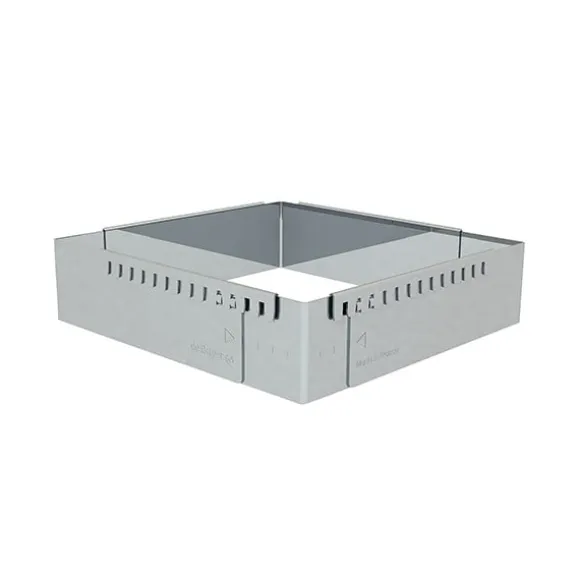 Cadre entremets carré adaptable inox 16 cm De Buyer