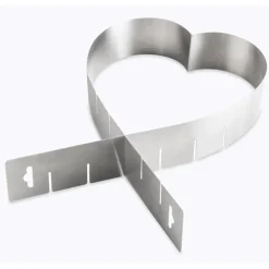 Cadre extensible coeur en inox 14 -26 cm Mathon