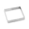 Cadre à tarte perforé en inox carré 12 cm Mathon