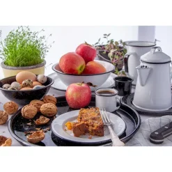 Cafetière expresso 3 4 personnes blanche Graniteware