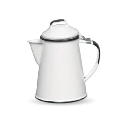 Cafetière expresso 3 4 personnes blanche Graniteware