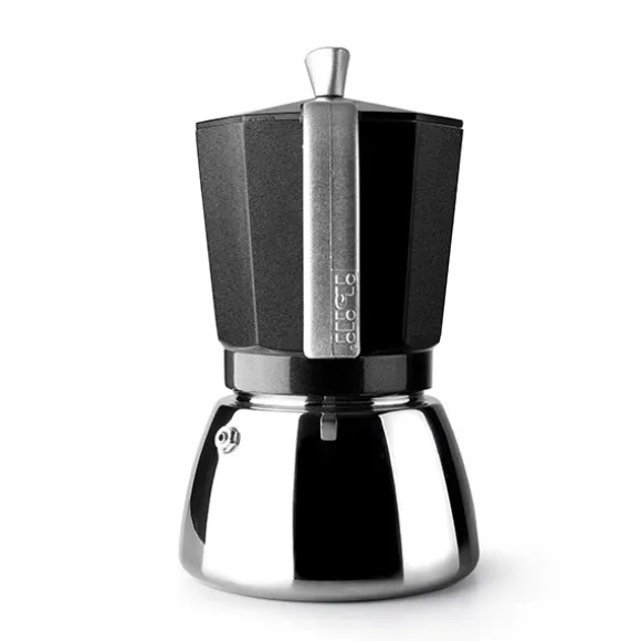 Cafetière italienne induction Elba 3 tasses noire Ibili
