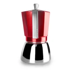 Cafetière italienne induction Elba 3 tasses rouge Ibili