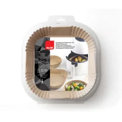 Caissettes pour friteuses à air carrées 50 pièces Ibili