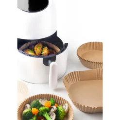 Caissettes pour friteuses à air rondes 50 pièces Ibili