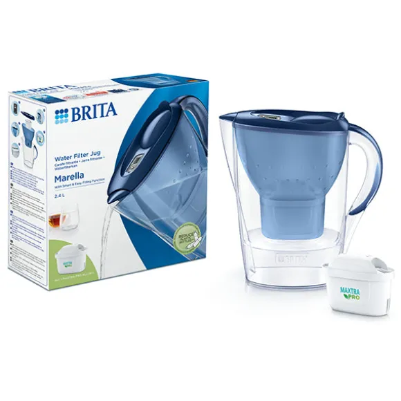 Carafe filtrante Marella bleue 2,4 L et filtre Maxtra Pro Brita france