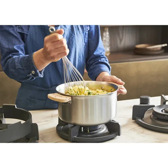 Casserole inox Alchimy Loqy sans manche 24 cm De Buyer