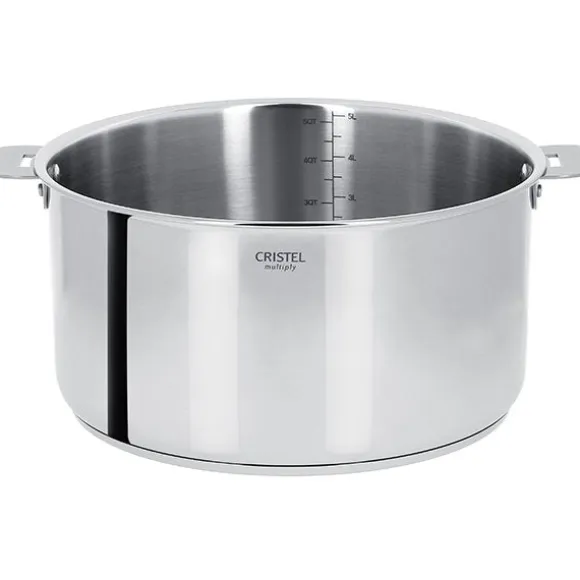 Casserole inox Casteline sans manche 16 cm Cristel