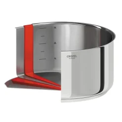 Casserole inox Casteline sans manche 18 cm Cristel
