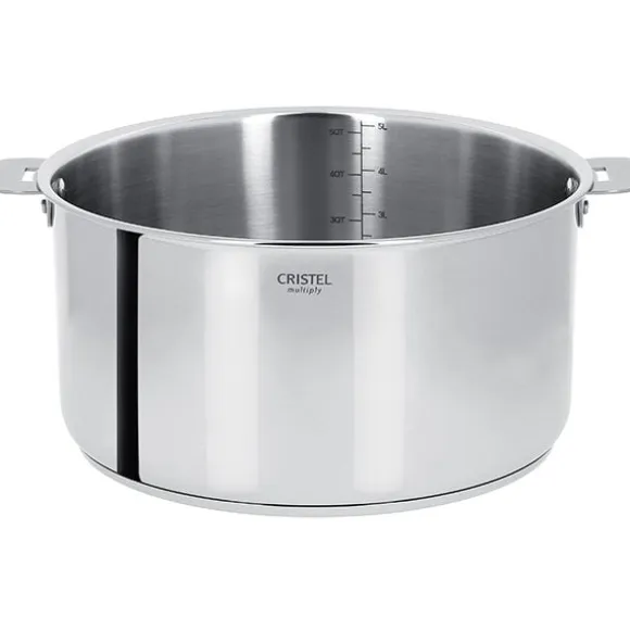 Casserole inox Casteline sans manche 18 cm Cristel